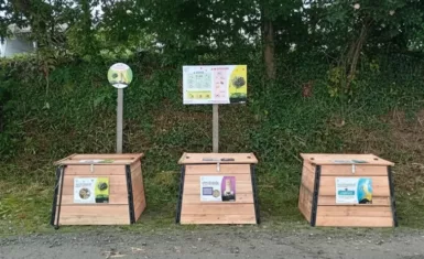 Komposter, aire de compostage collectif